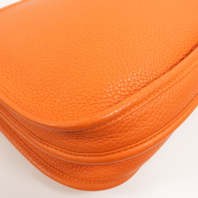 HERMES Clemence皮革Evelyne PM肩背袋Feu-13