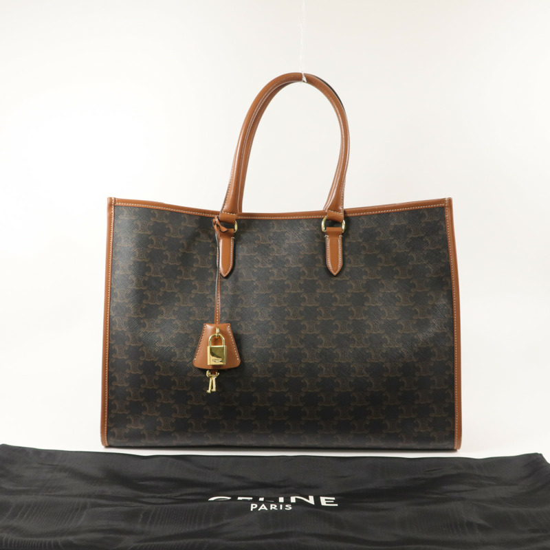 CELINE 塗層帆布Horizontal Cabas手挽袋-9