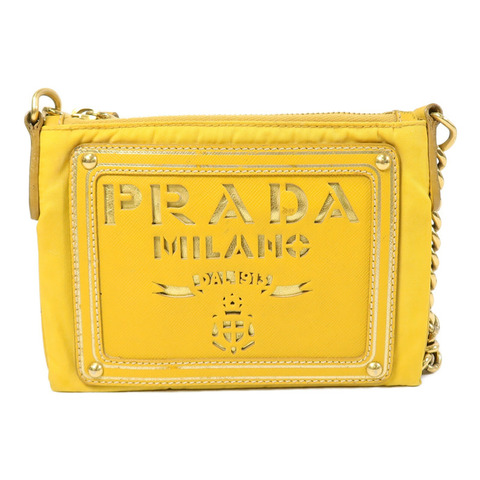 PRADA 尼龍Chain Shoulder鏈帶肩背袋