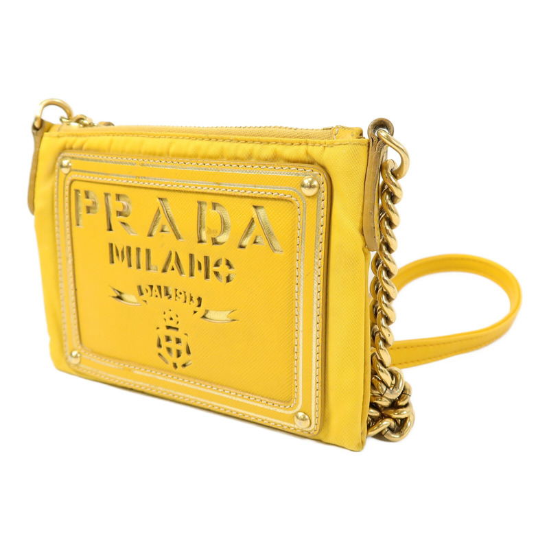 PRADA 尼龍Chain Shoulder鏈帶肩背袋-1