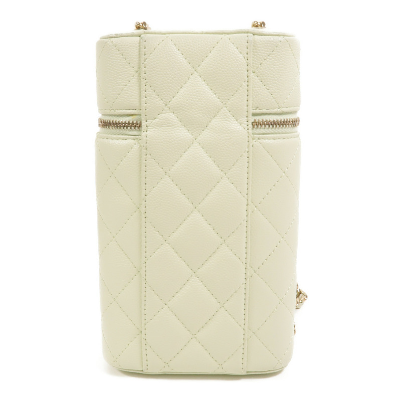 CHANEL 牛皮皮革Vanity Phone Case鏈帶肩背袋-1