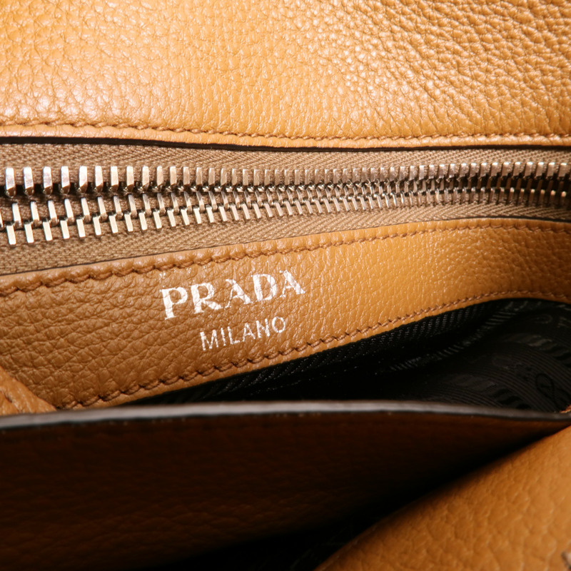 PRADA 牛皮皮革Vitello Phenix肩背袋-8