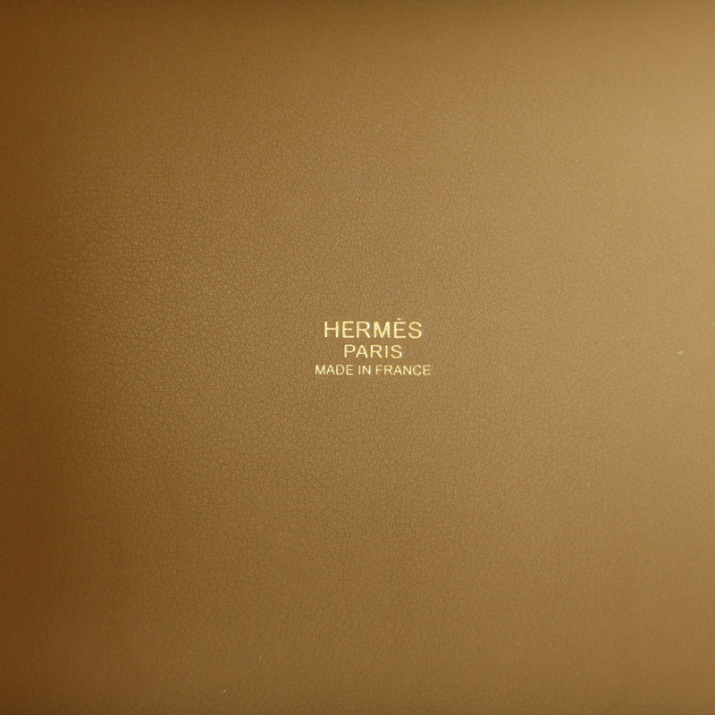 HERMES Toile帆布/Swift皮革Picotin Cargo PM手挽袋Etoupe-5