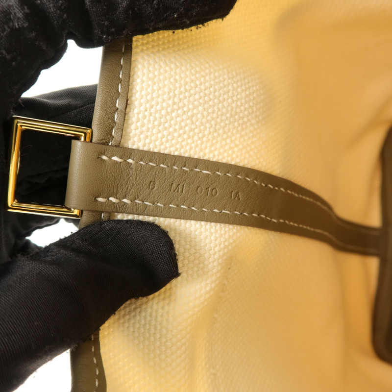 HERMES Toile帆布/Swift皮革Picotin Cargo PM手挽袋Etoupe-6