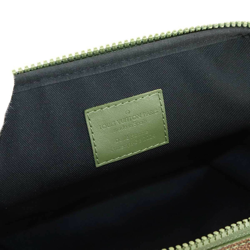 路易威登 Damouflage Quest 兩用肩背包 綠色 M24450 RFID 防盜斜背包-7