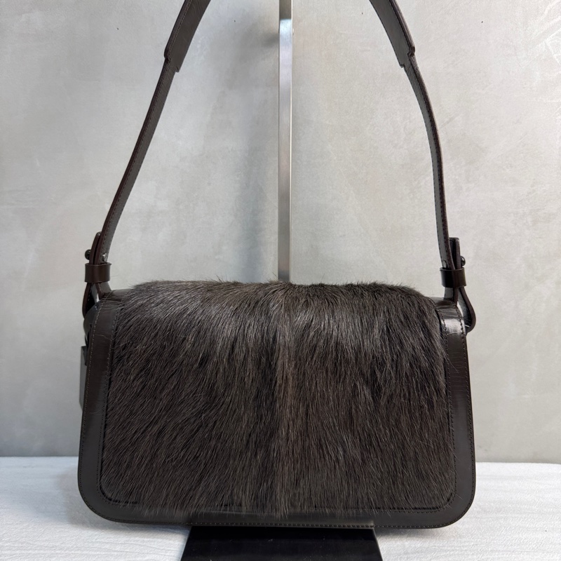 【赫蒂國際精品】Celine 賽琳 皮草漆皮肩背包vintage-2