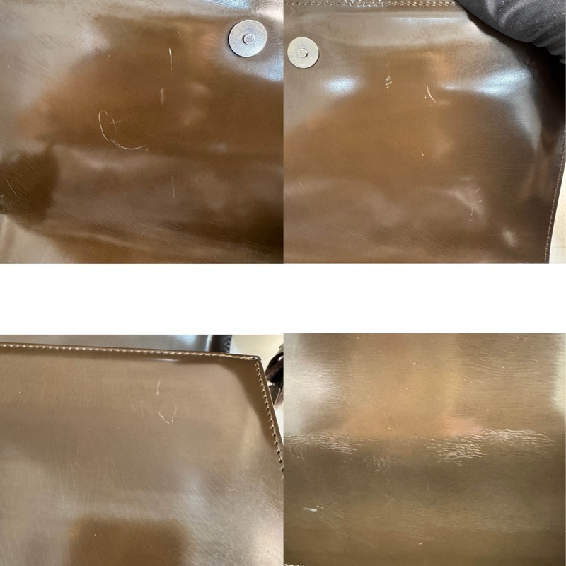 【赫蒂國際精品】Celine 賽琳 皮草漆皮肩背包vintage-10