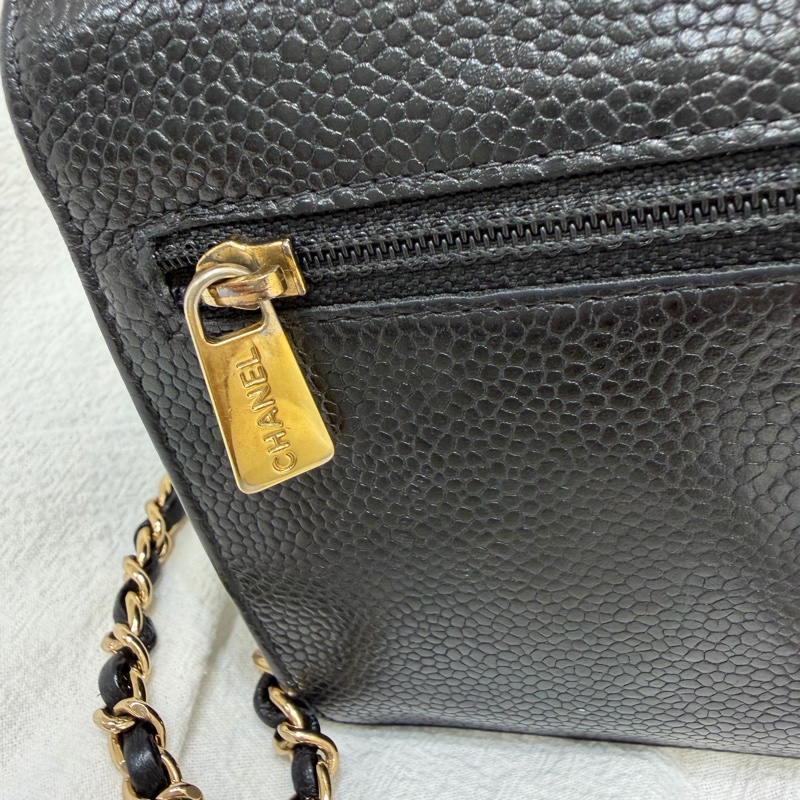 Chanel WOC金鍊荔枝牛皮斜背包-7