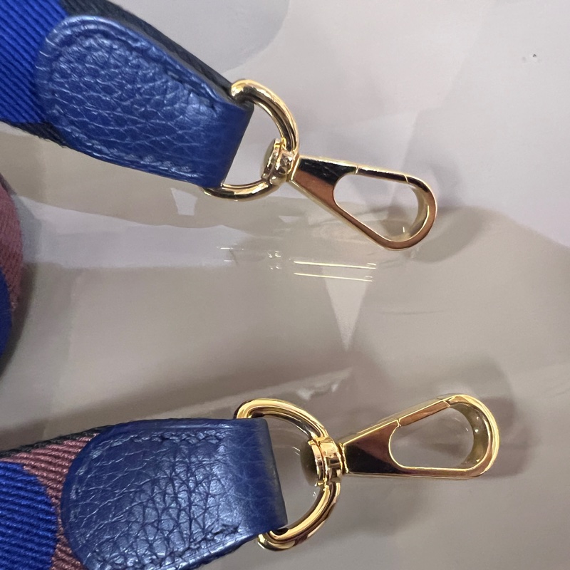Hermes M3 Bleu Encre水墨藍Clemence皮金釦MiniEvelyne 斜背包-11