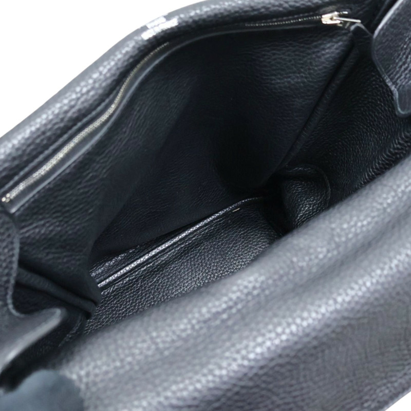 黑色 TC皮革 Tibet Vertical MM 肩背包 □J刻【HERMES 愛馬仕】 043796CK-2