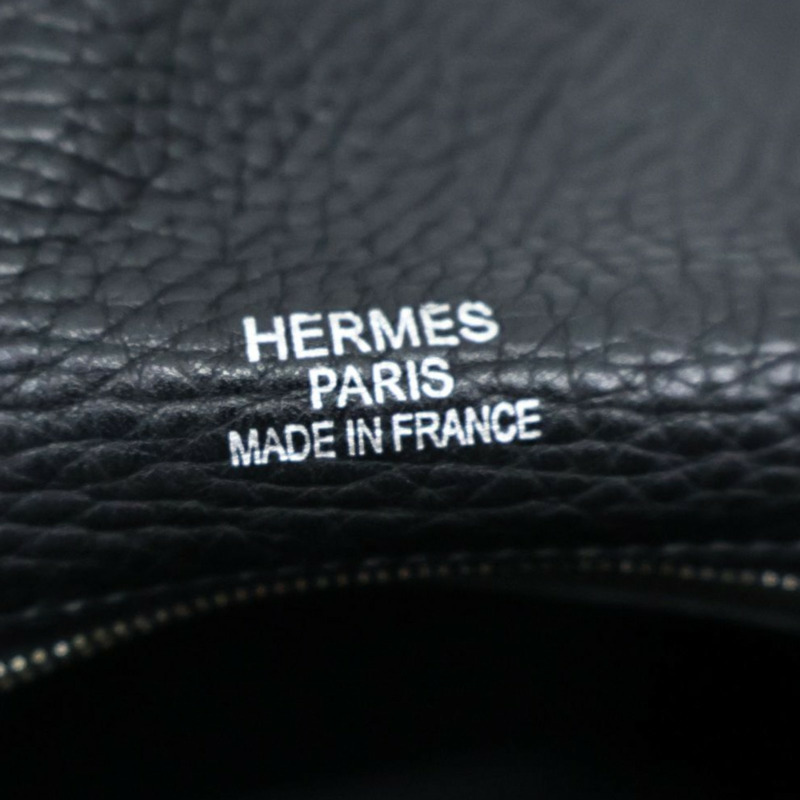 黑色 TC皮革 Tibet Vertical MM 肩背包 □J刻【HERMES 愛馬仕】 043796CK-4