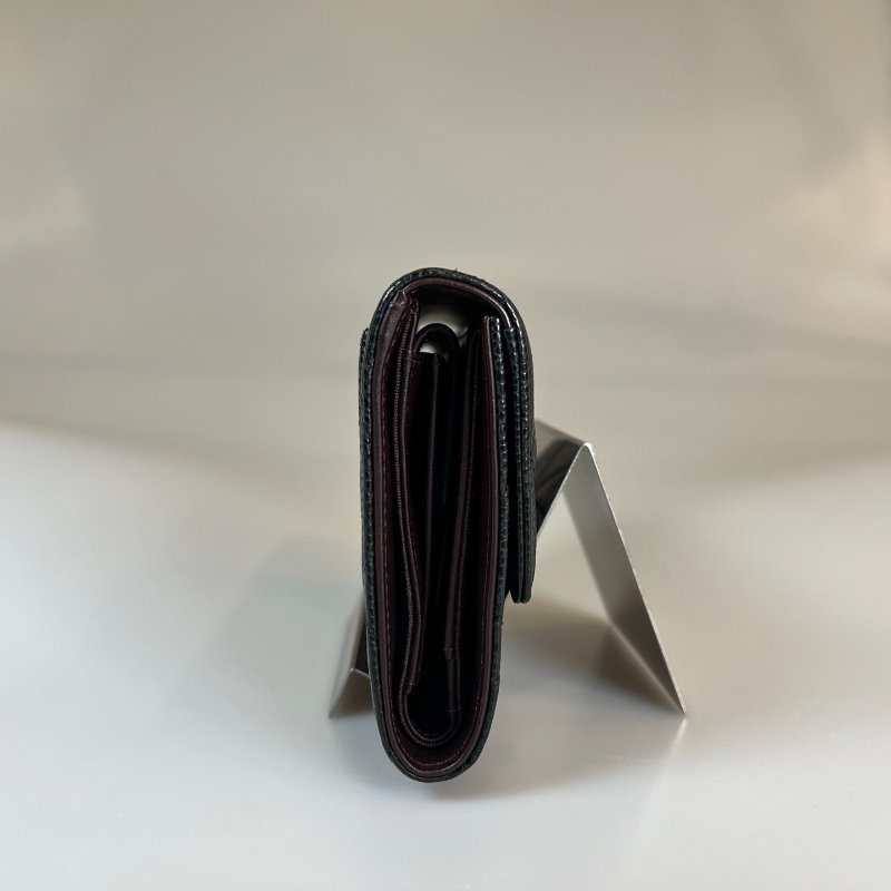 CHANEL CF菱格紋三折長夾 保卡款/19開-2