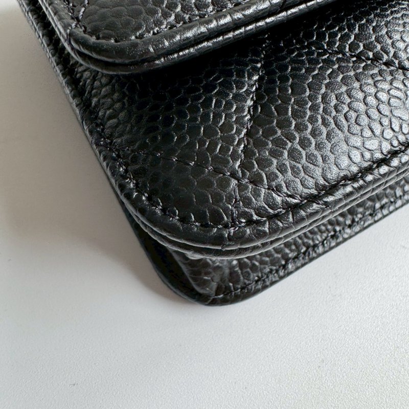 💥香香必買款 Chanel 全新 黑色金釦WOC-2