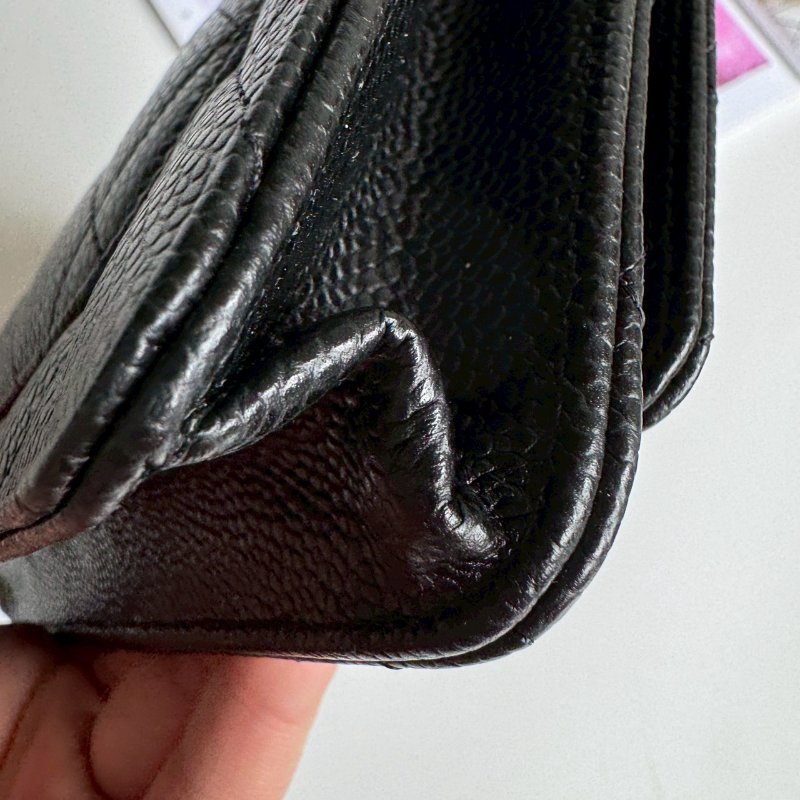 💥香香必買款 Chanel 全新 黑色金釦WOC-6