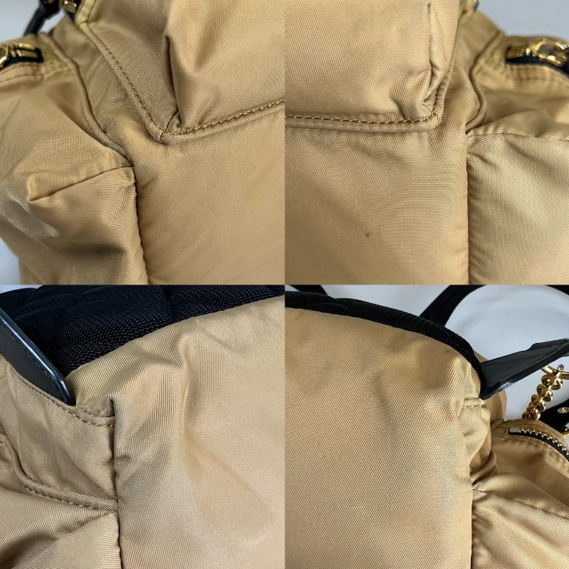 BURBERRY 土黃尼龍後背包-13