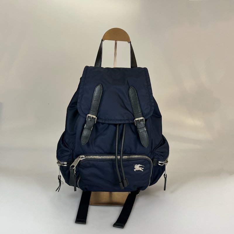 BURBERRY 藍尼龍後背包(舊款)-0