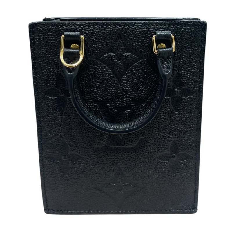 LOUIS VUITTON 路易威登 M80478 Petit Sac Plat 迷你琴譜包 皮革 黑色 金釦-1