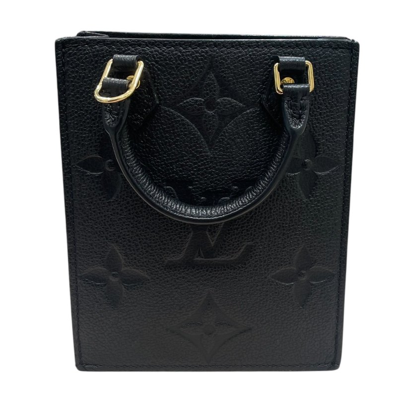 LOUIS VUITTON 路易威登 M80478 Petit Sac Plat 迷你琴譜包 皮革 黑色 金釦-2