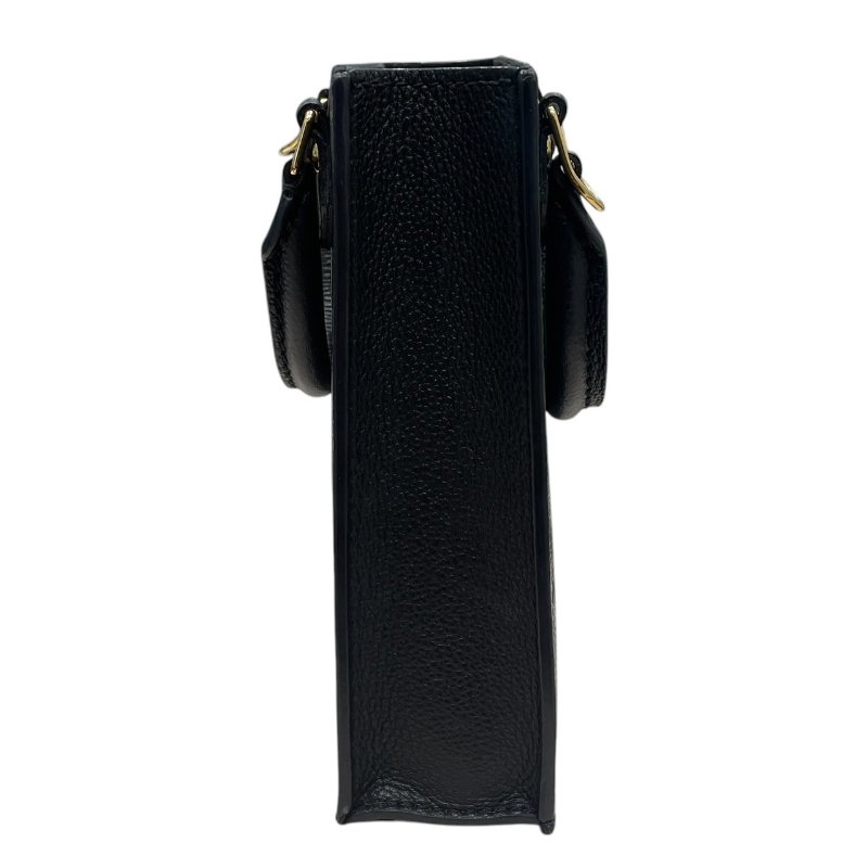 LOUIS VUITTON 路易威登 M80478 Petit Sac Plat 迷你琴譜包 皮革 黑色 金釦-3