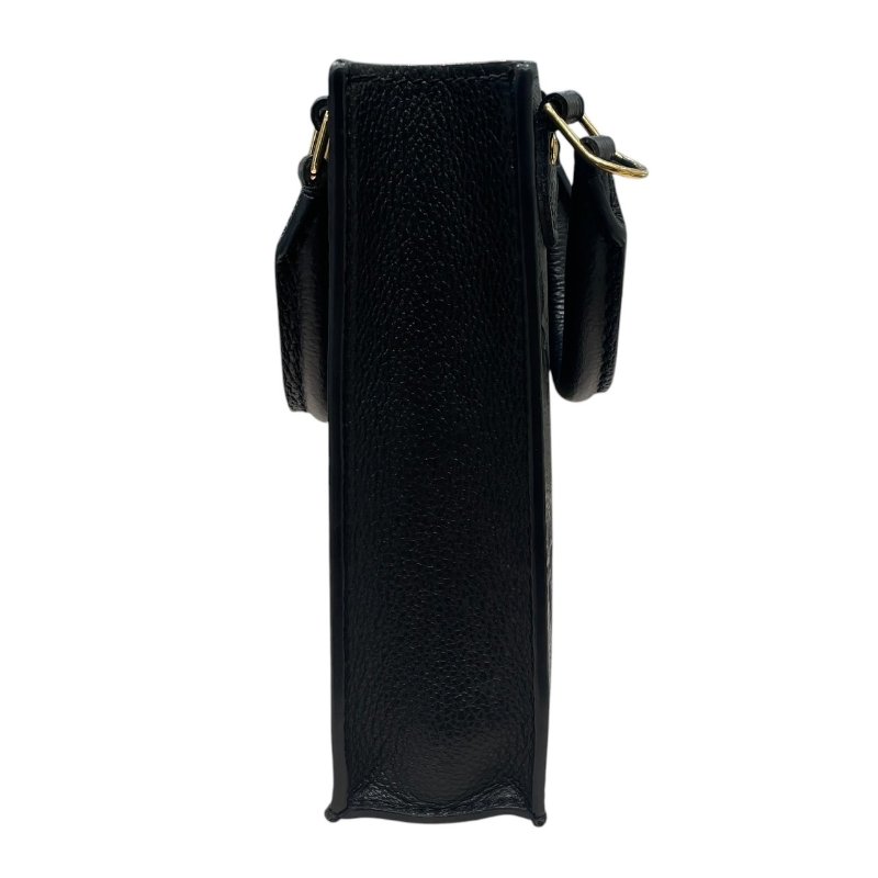LOUIS VUITTON 路易威登 M80478 Petit Sac Plat 迷你琴譜包 皮革 黑色 金釦-4