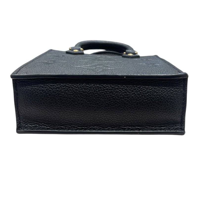 LOUIS VUITTON 路易威登 M80478 Petit Sac Plat 迷你琴譜包 皮革 黑色 金釦-5