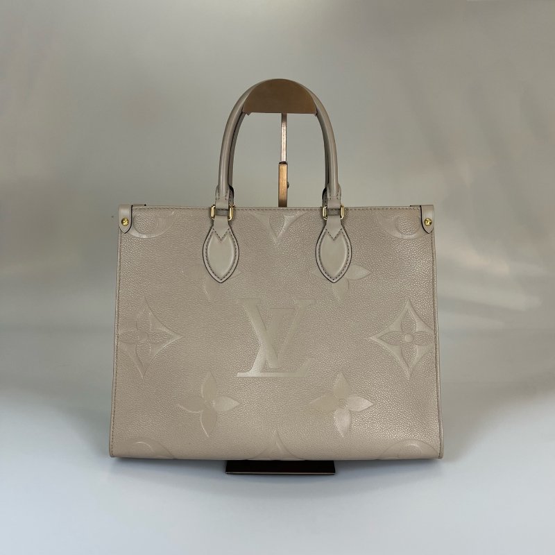 LV M45607/晶片款 斑鳩灰ONTHEGO MM托特包-1