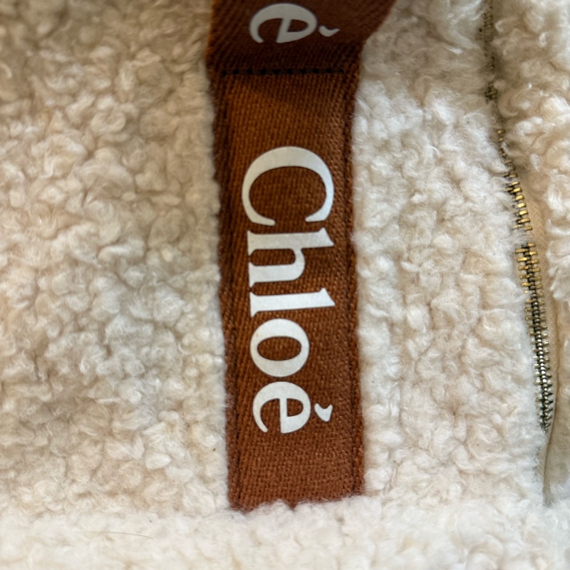 🌸 二手精品 特價🉐 CHLOE 毛茸茸泰迪後背包-41