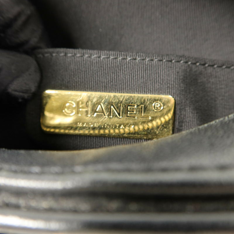 CHANEL 牛皮皮革Chain Shoulder鏈帶肩背袋-5