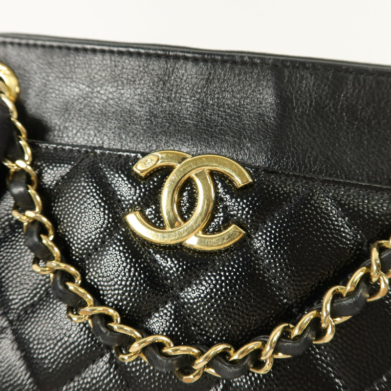 CHANEL 牛皮皮革Chain Shoulder鏈帶肩背袋-11