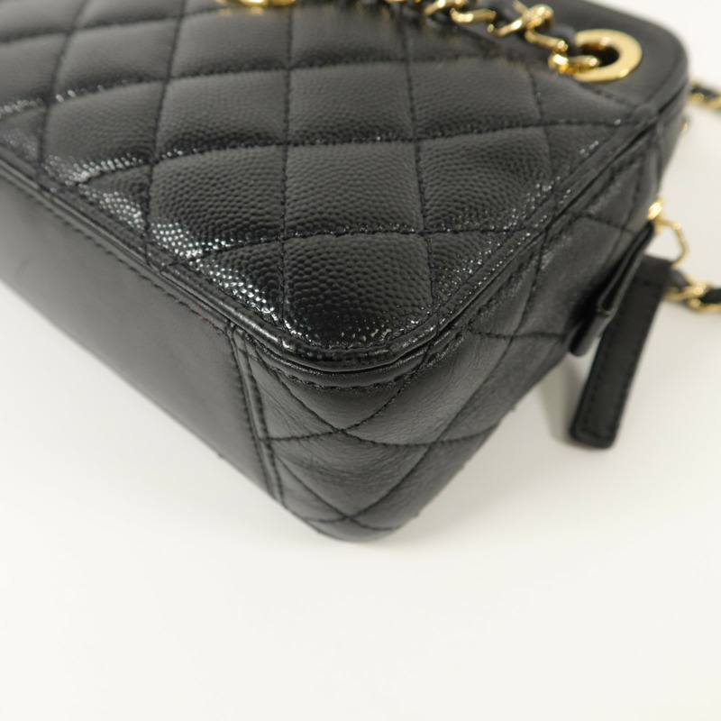 CHANEL 牛皮皮革Chain Shoulder鏈帶肩背袋-12