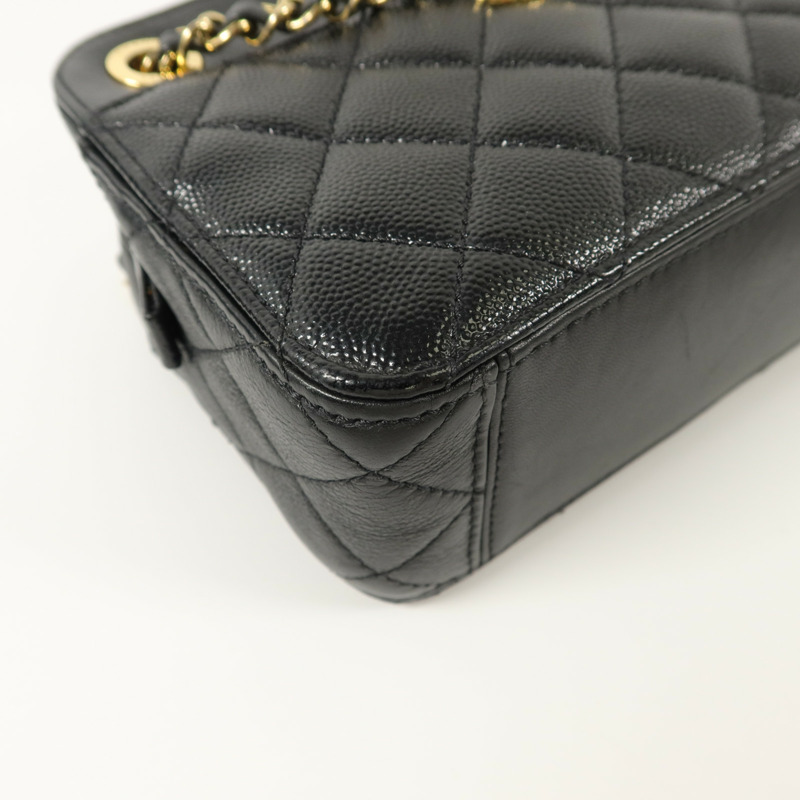 CHANEL 牛皮皮革Chain Shoulder鏈帶肩背袋-13