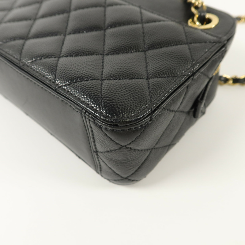 CHANEL 牛皮皮革Chain Shoulder鏈帶肩背袋-14