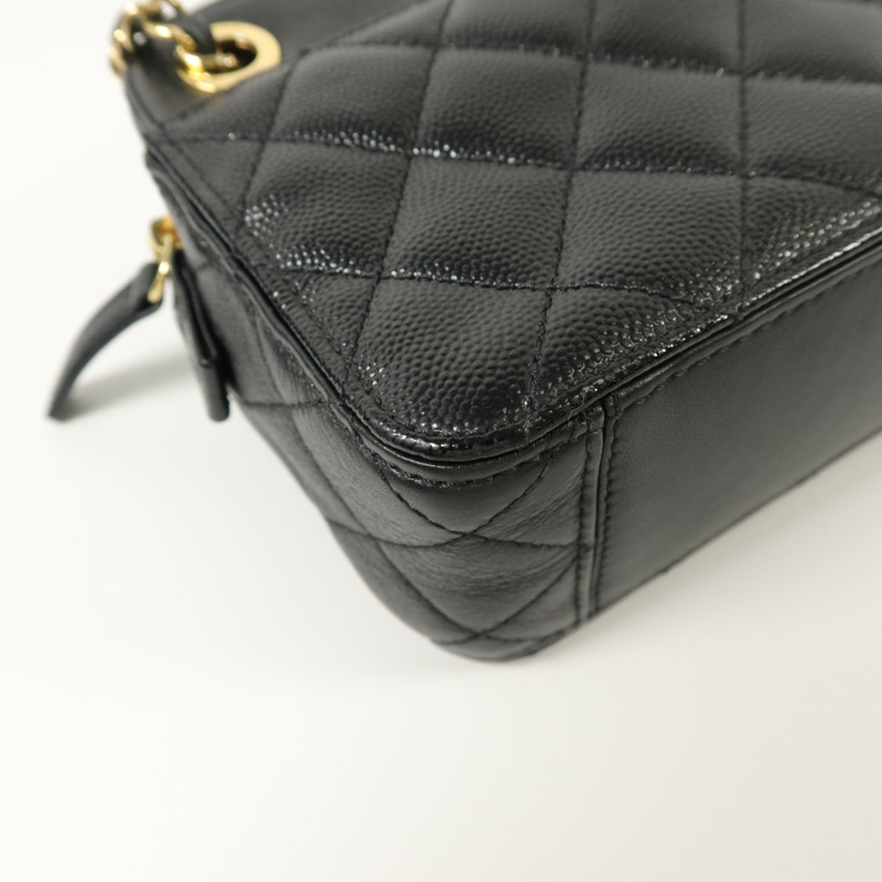 CHANEL 牛皮皮革Chain Shoulder鏈帶肩背袋-15
