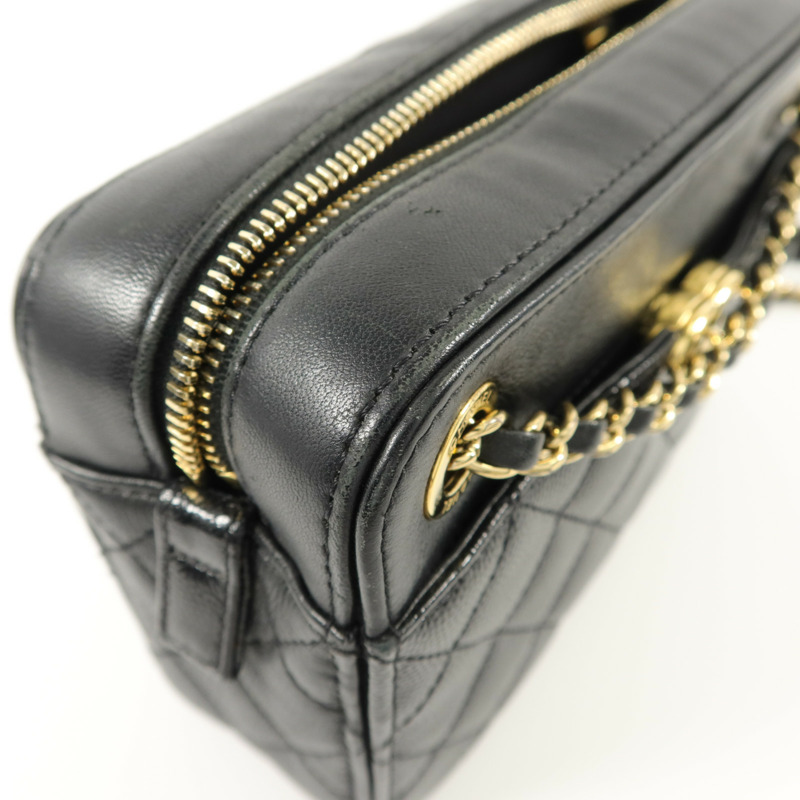 CHANEL 牛皮皮革Chain Shoulder鏈帶肩背袋-18