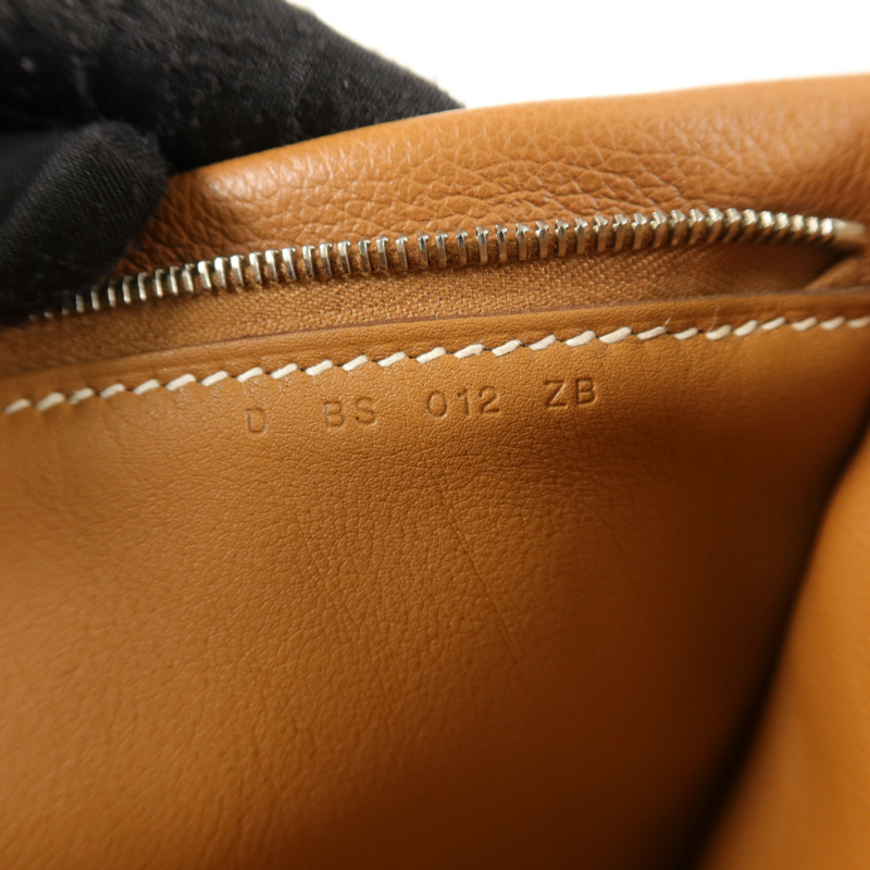 HERMES Togo/Evercolor皮革Manhattan Duo 35手拿包Gold-7