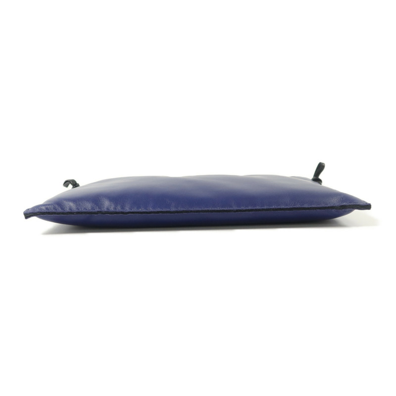 HERMES Milo/Swift皮革Pilo Pouch手拿包Bleu Encre-3