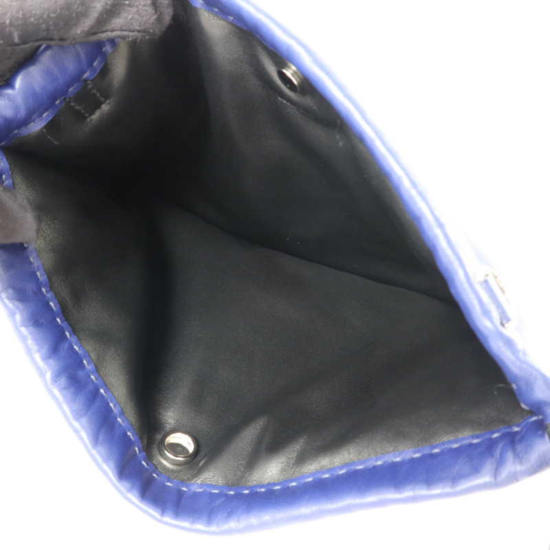 HERMES Milo/Swift皮革Pilo Pouch手拿包Bleu Encre-4