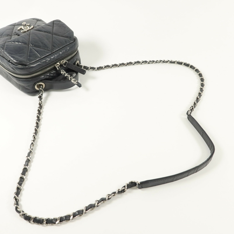 CHANEL 羊皮皮革Chain Shoulder鏈帶肩背袋-7