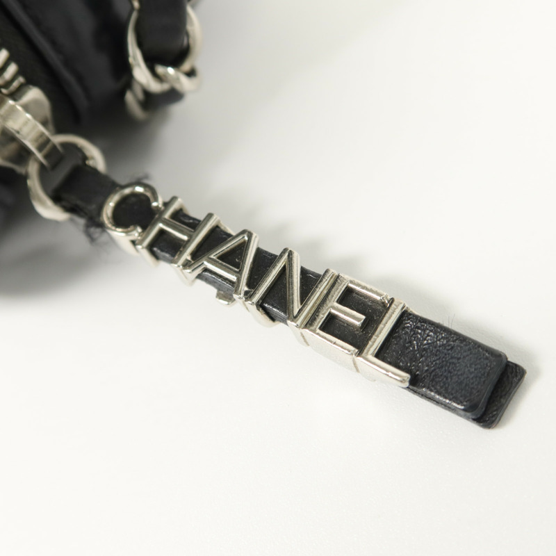 CHANEL 羊皮皮革Chain Shoulder鏈帶肩背袋-10