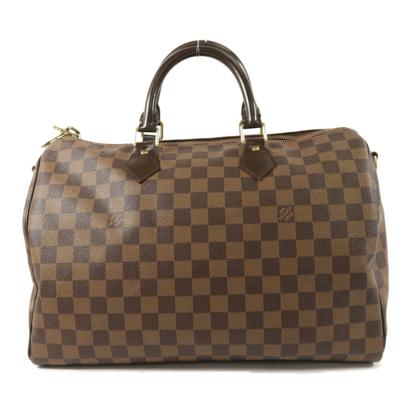 LOUIS VUITTON Damier Speedy Bandouliere 35手挽肩背兩用袋-1