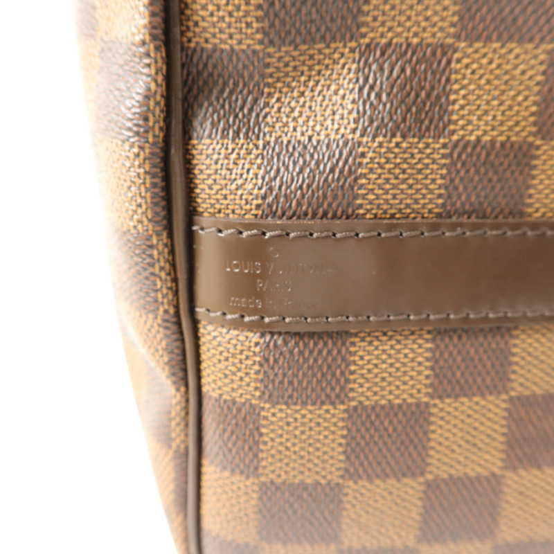 LOUIS VUITTON Damier Speedy Bandouliere 35手挽肩背兩用袋-5