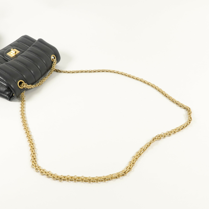 CHANEL 羊皮皮革2.55 Mini Chain Shoulder Bag鏈帶肩背袋-7