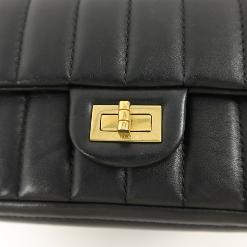 CHANEL 羊皮皮革2.55 Mini Chain Shoulder Bag鏈帶肩背袋-10