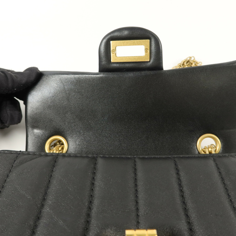 CHANEL 羊皮皮革2.55 Mini Chain Shoulder Bag鏈帶肩背袋-12