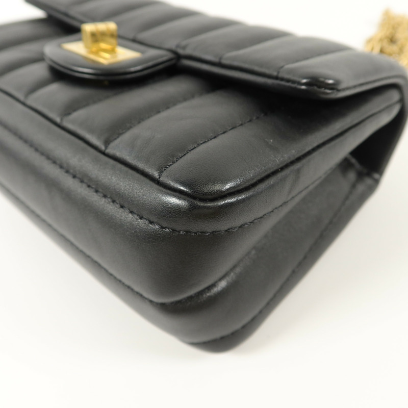 CHANEL 羊皮皮革2.55 Mini Chain Shoulder Bag鏈帶肩背袋-13