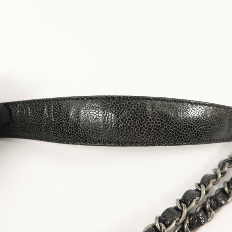 CHANEL 牛皮皮革Shoulder Bag鏈帶肩背袋-14