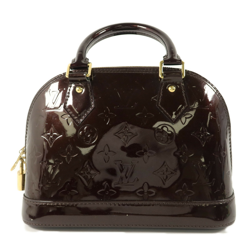 LOUIS VUITTON Monogram Vernis Alma BB手挽肩背兩用袋-1