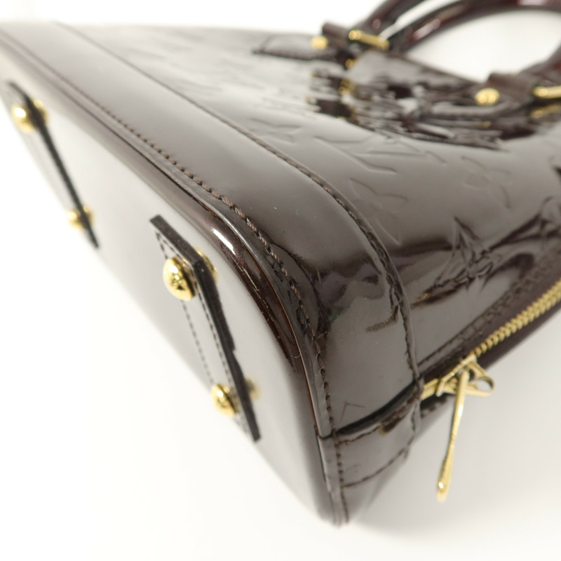 LOUIS VUITTON Monogram Vernis Alma BB手挽肩背兩用袋-11