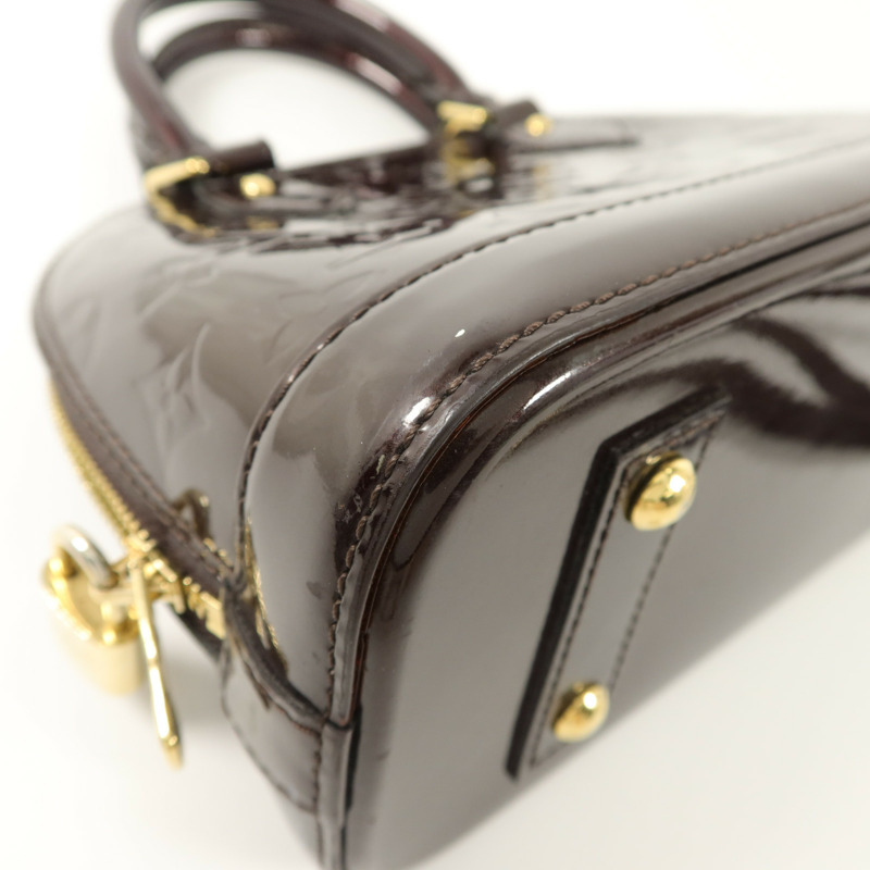 LOUIS VUITTON Monogram Vernis Alma BB手挽肩背兩用袋-12