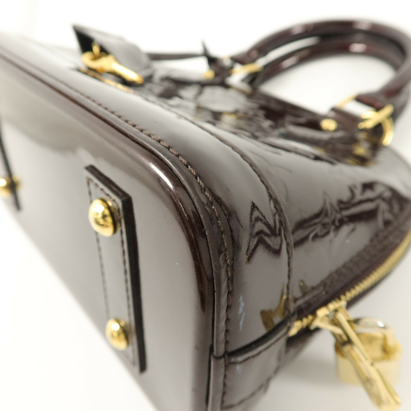 LOUIS VUITTON Monogram Vernis Alma BB手挽肩背兩用袋-13
